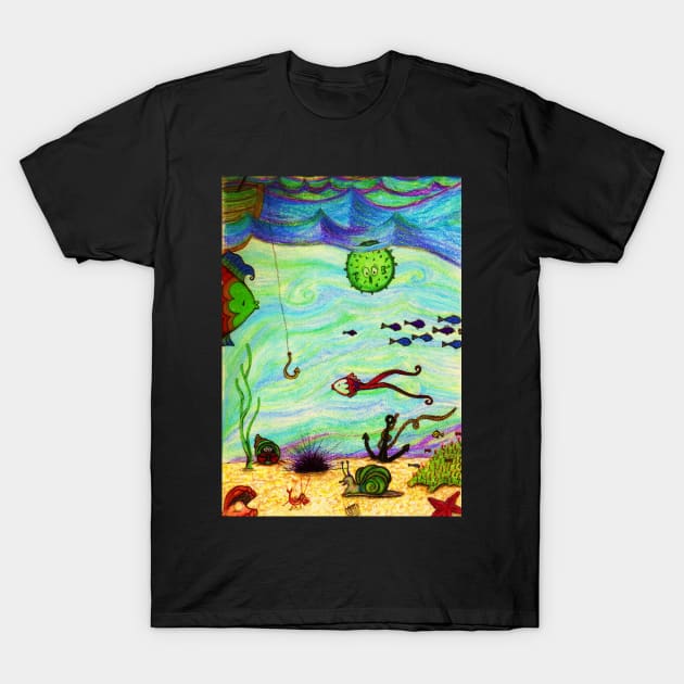 U is for Underwater T-Shirt by 1Redbublppasswo